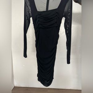Little black dress long sleeve mini